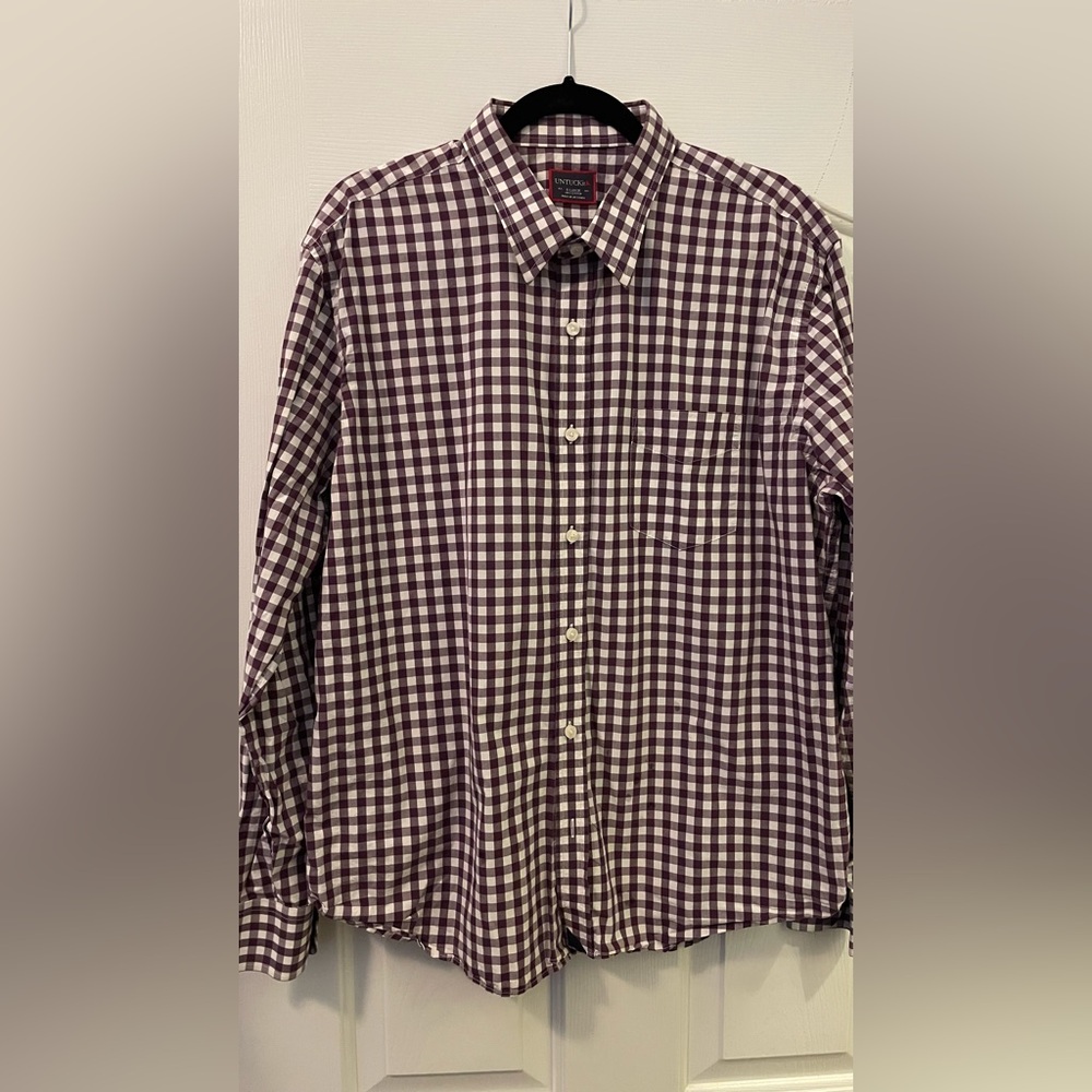 Men's Purple Checkered Shirt